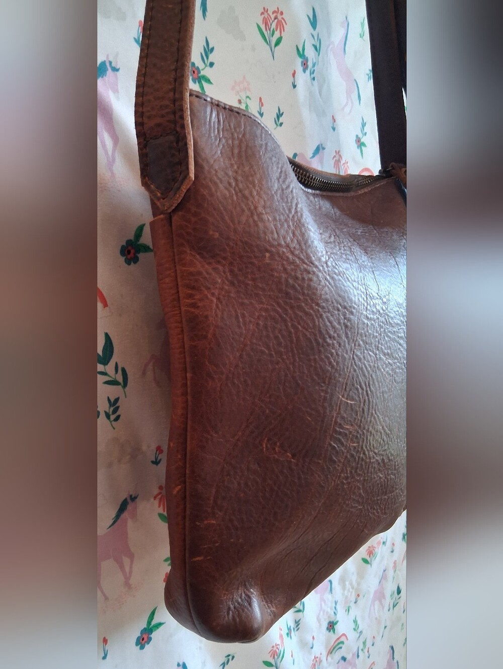 Duluth Lifetime Leather Burgundy Pebble Full-Grain Causal Crossbody Purse Bag - Picture 6 of 13